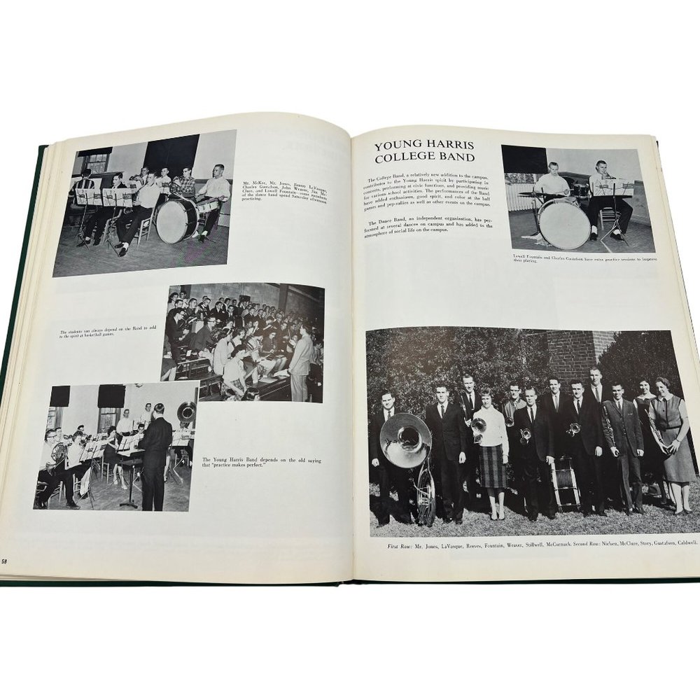 Vintage 1961 Young Harris College Enotah Yearbook Hardcover Georgia College Life - Picture 5 of 10